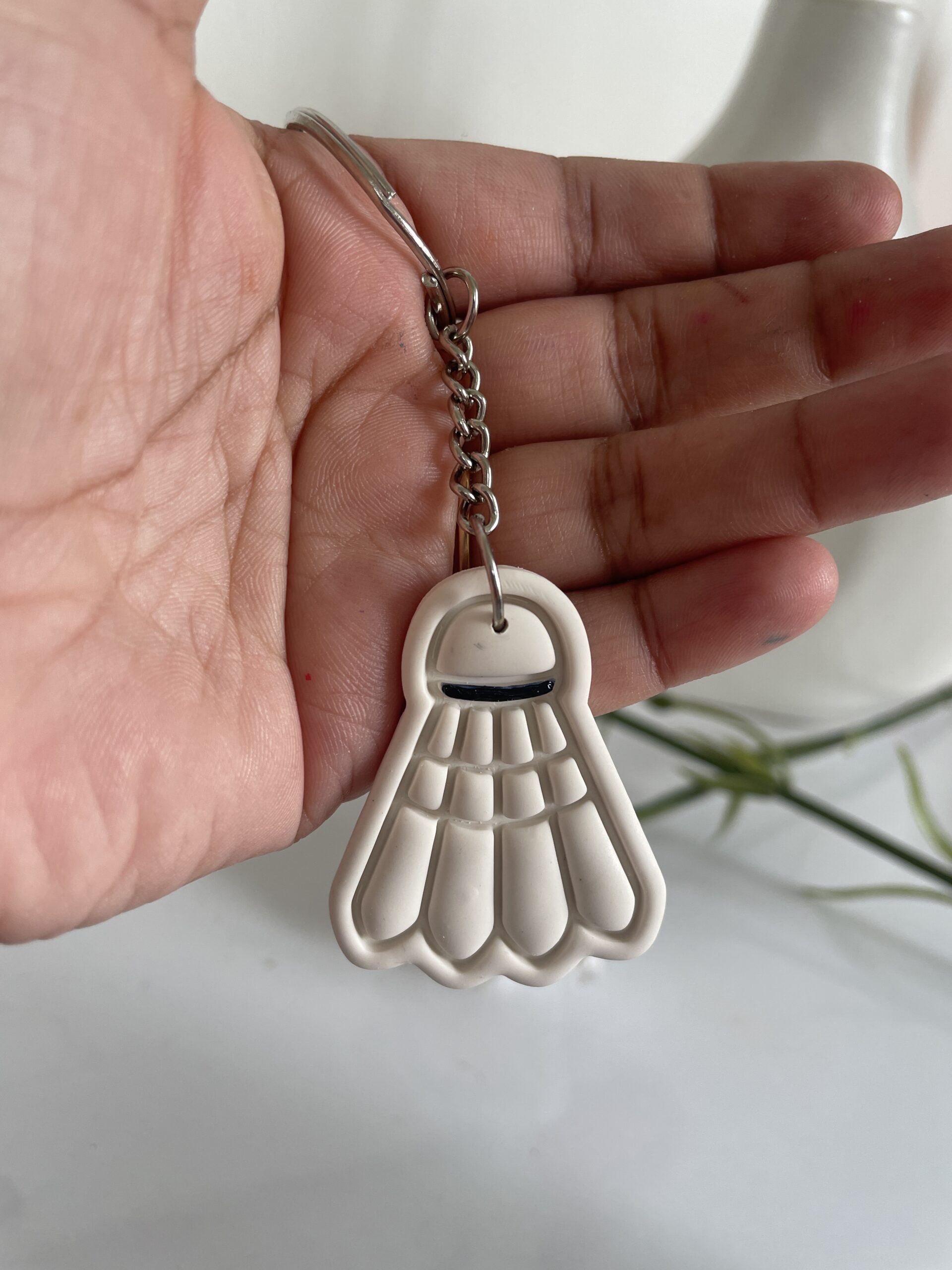 Badminton Shuttle Keychain