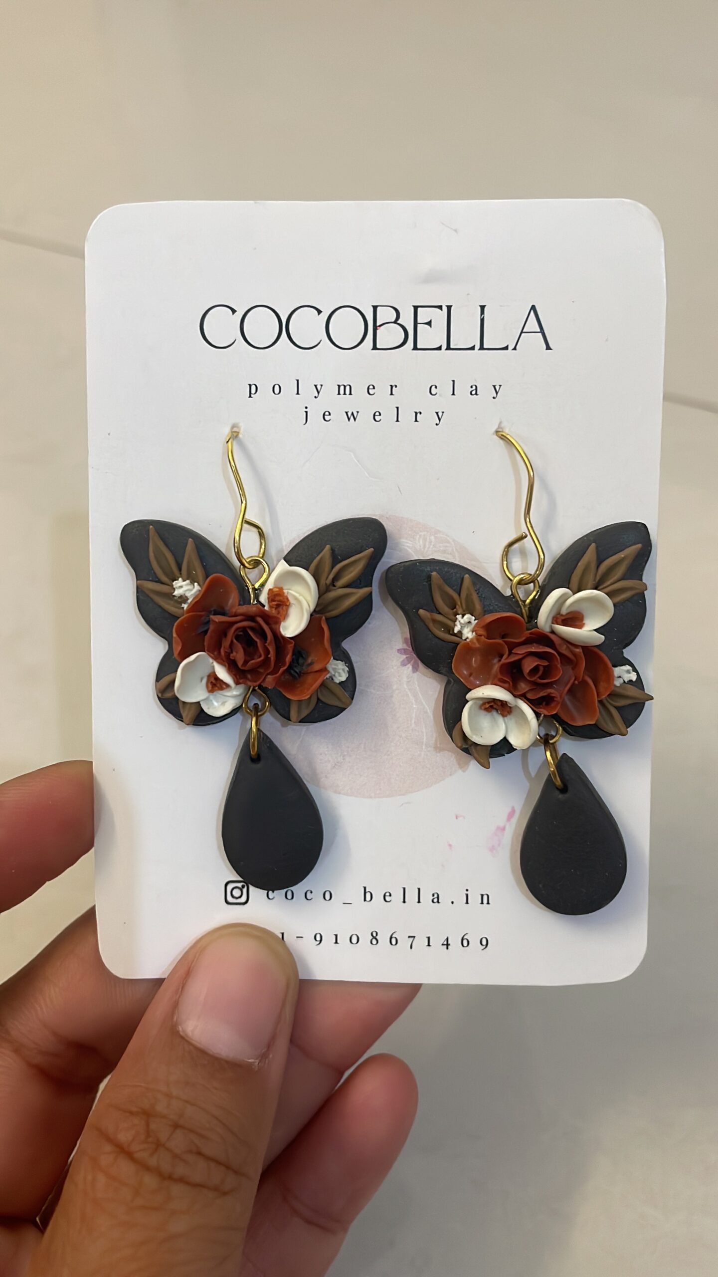 Black Butterfly Dangles