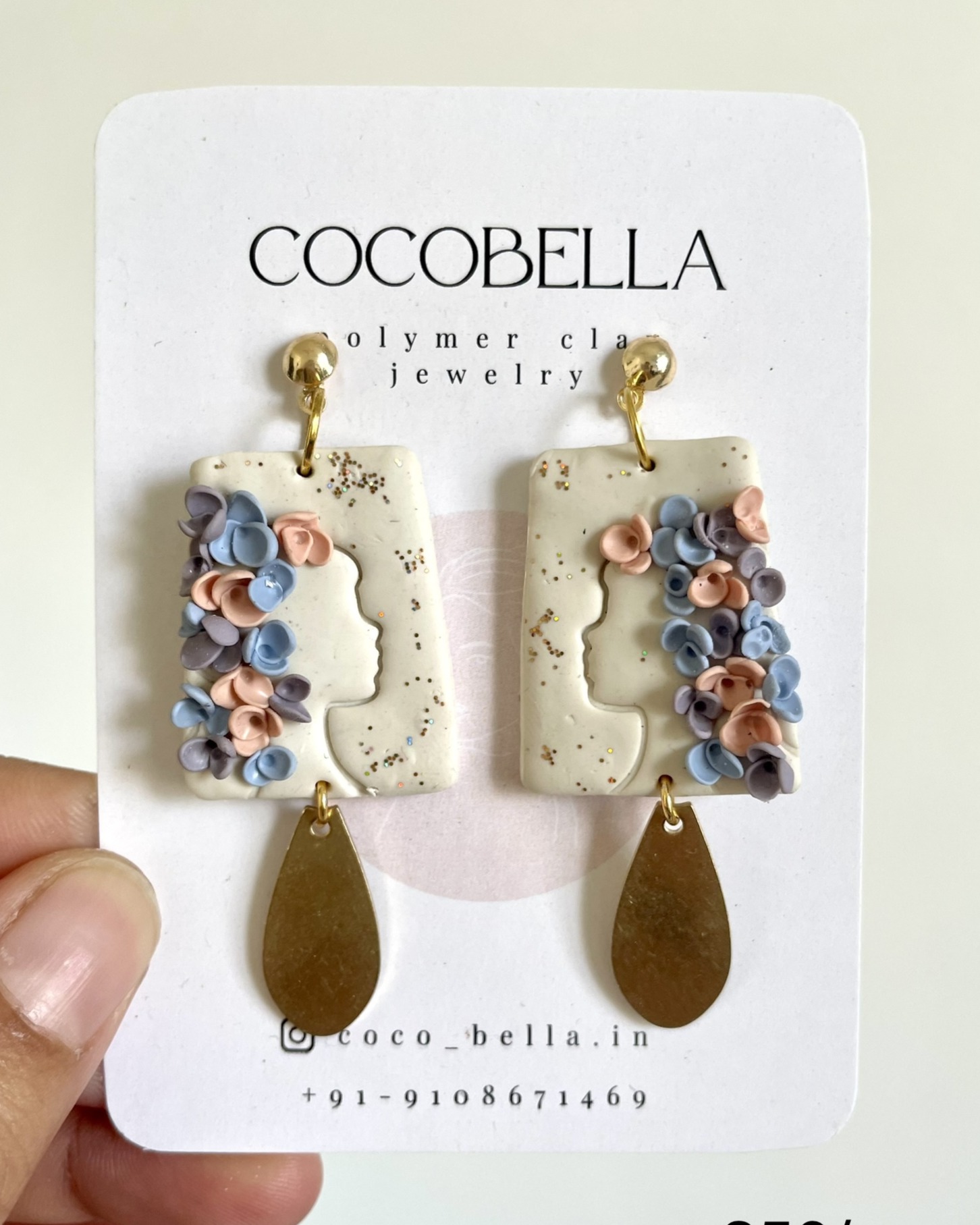 Floral Face Earrings