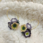 Purples And Beige Floral Bunch