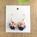 Peach Violet Floral Bunch