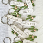 Cactus Charm With Name Tag Keychain