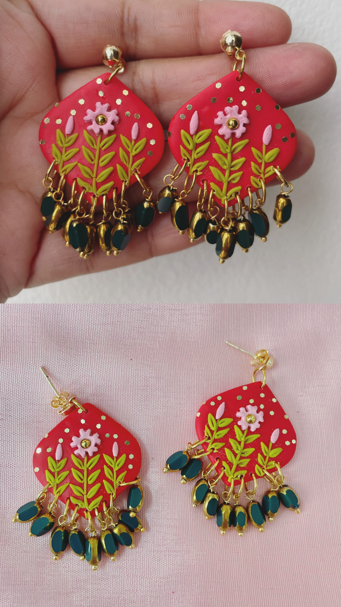 Red Festive Dangles