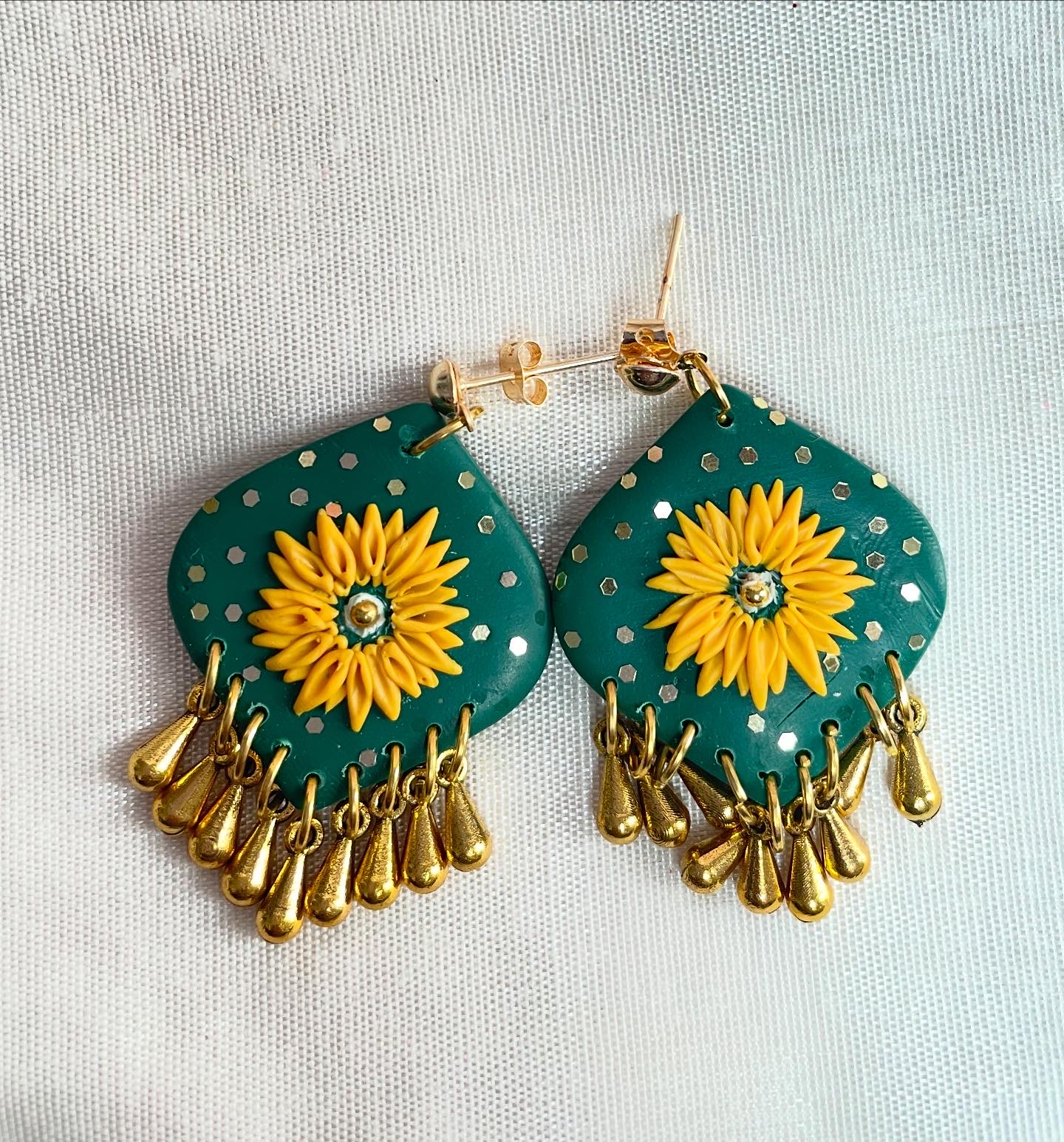 Festive Emerald Earrings