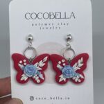 Pink Butterfly Earrings