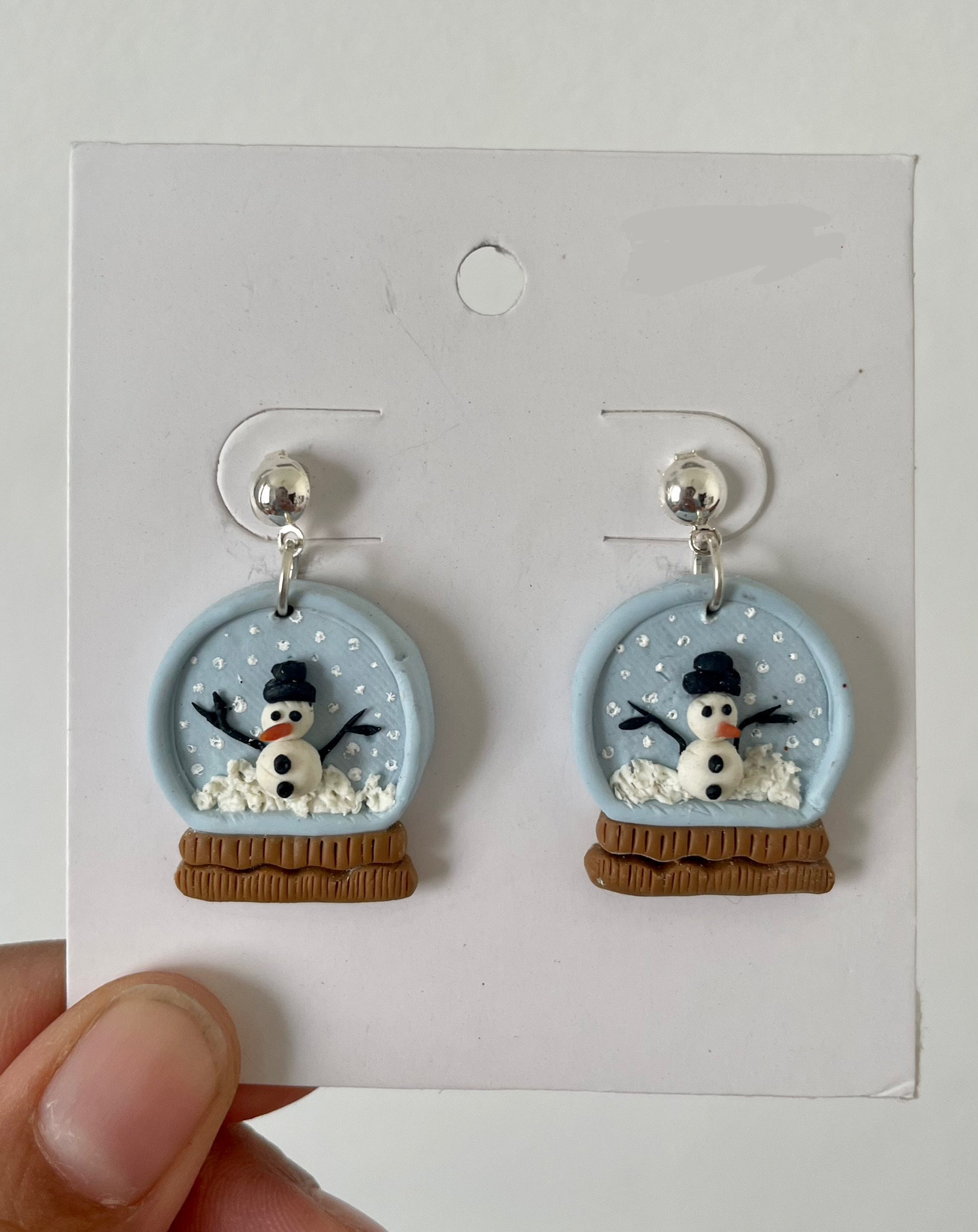 Snow Globe Earrings