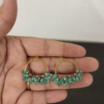 Christmas Half Wreath Earrings