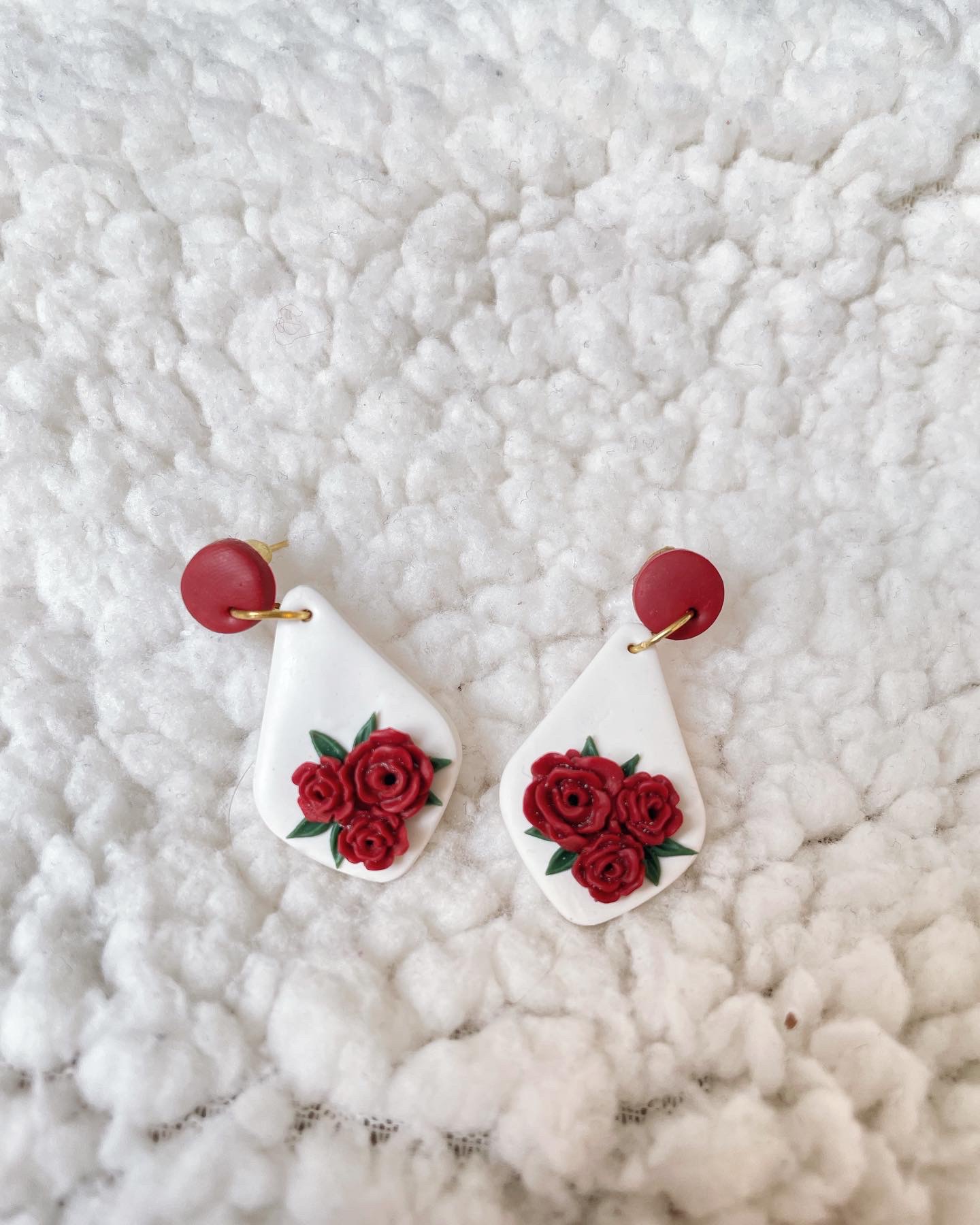 Christmas Rose Bells Earrings