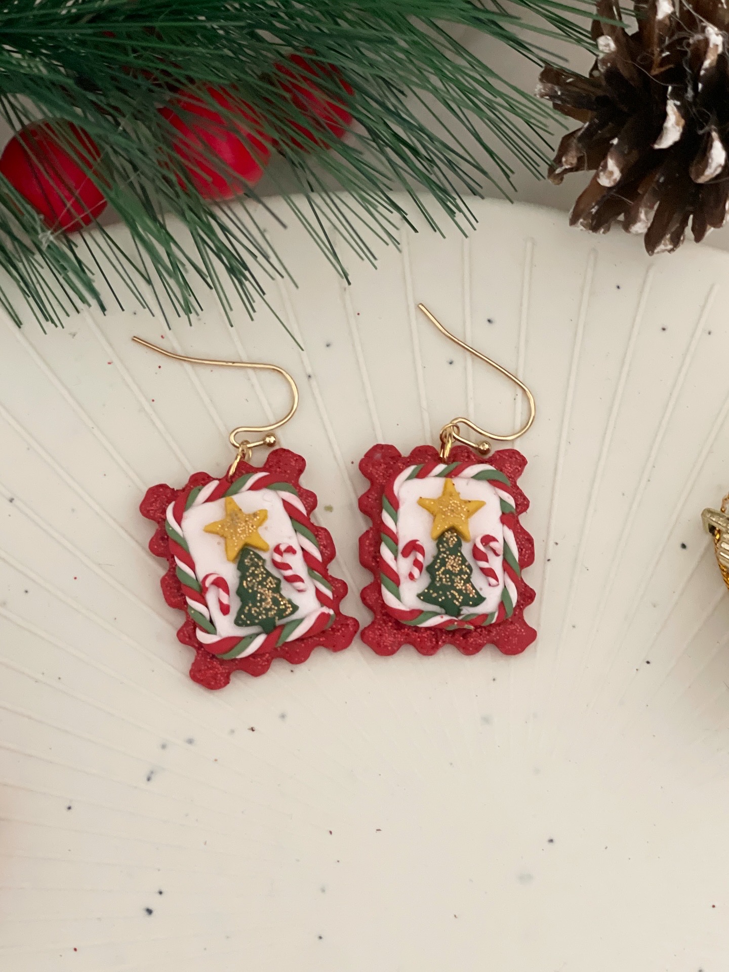 Christmas Stamp Earrings
