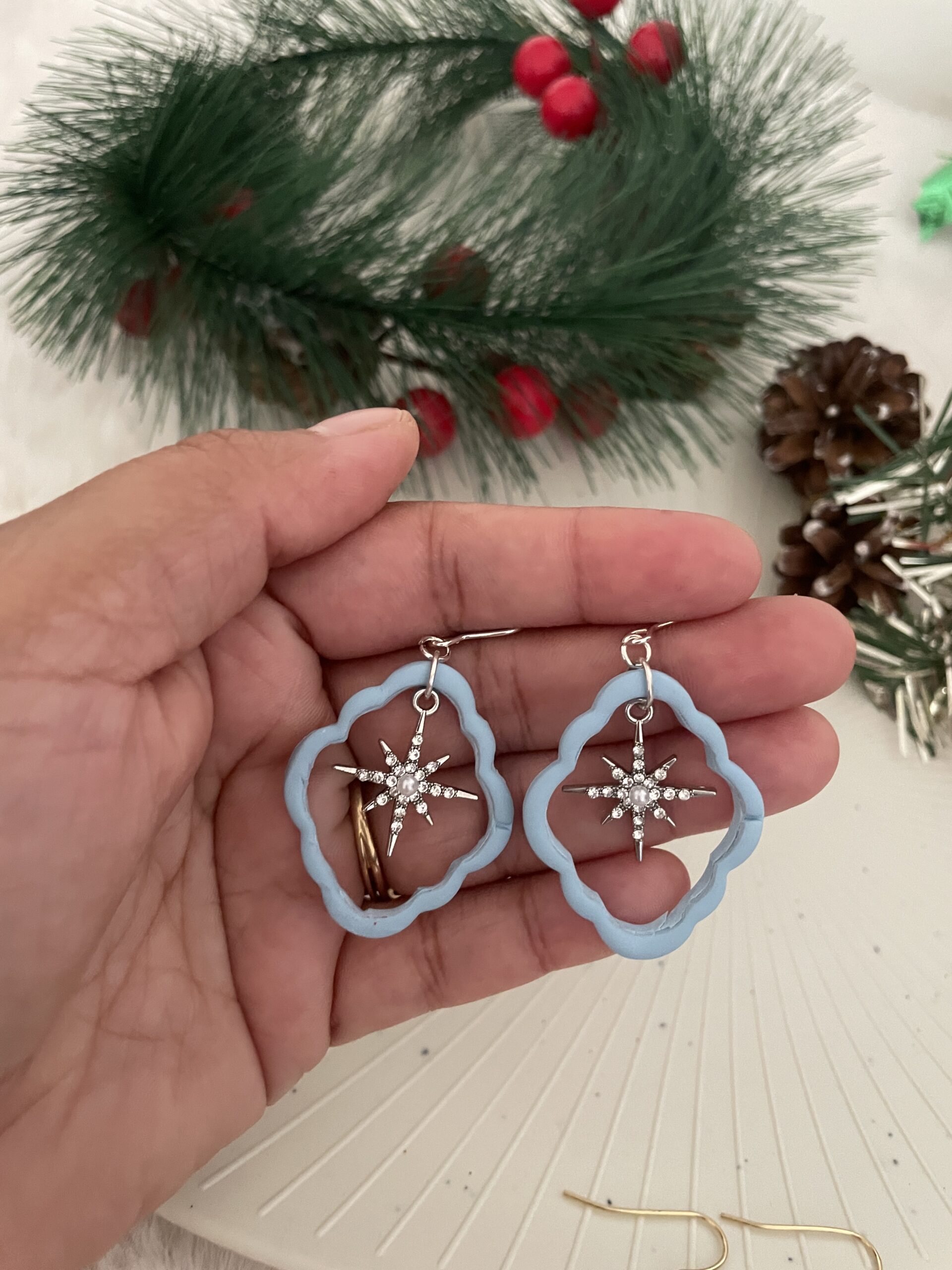 Christmas Northern Star Earring