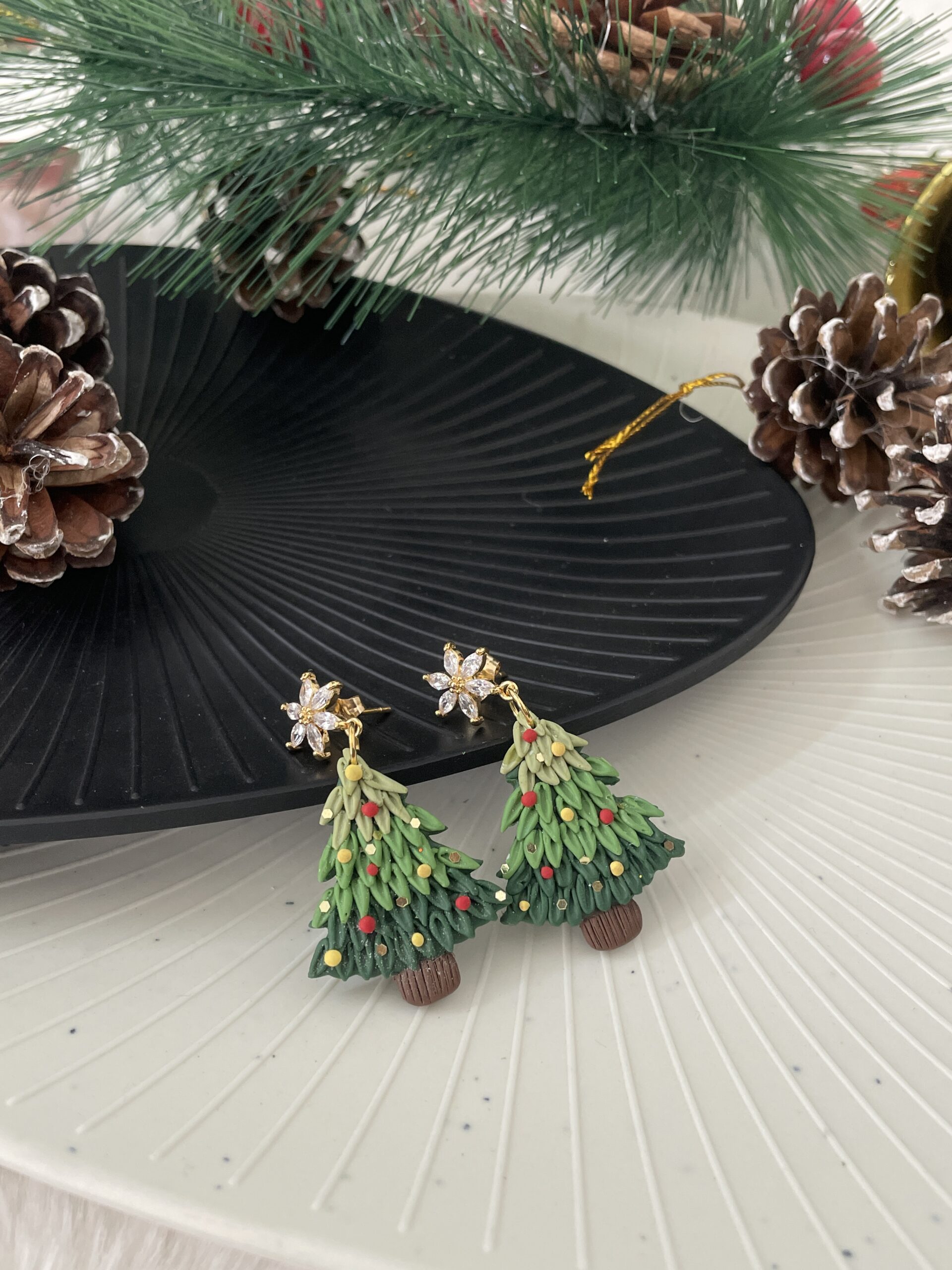 Christmas Tree Premium Earrings