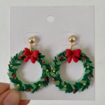 Christmas Wreath Earrings