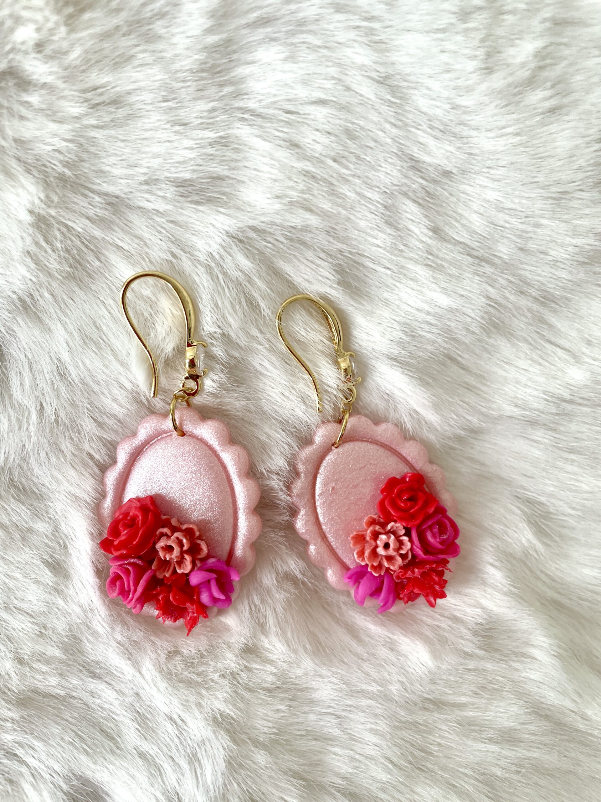 Valentines floral dangles