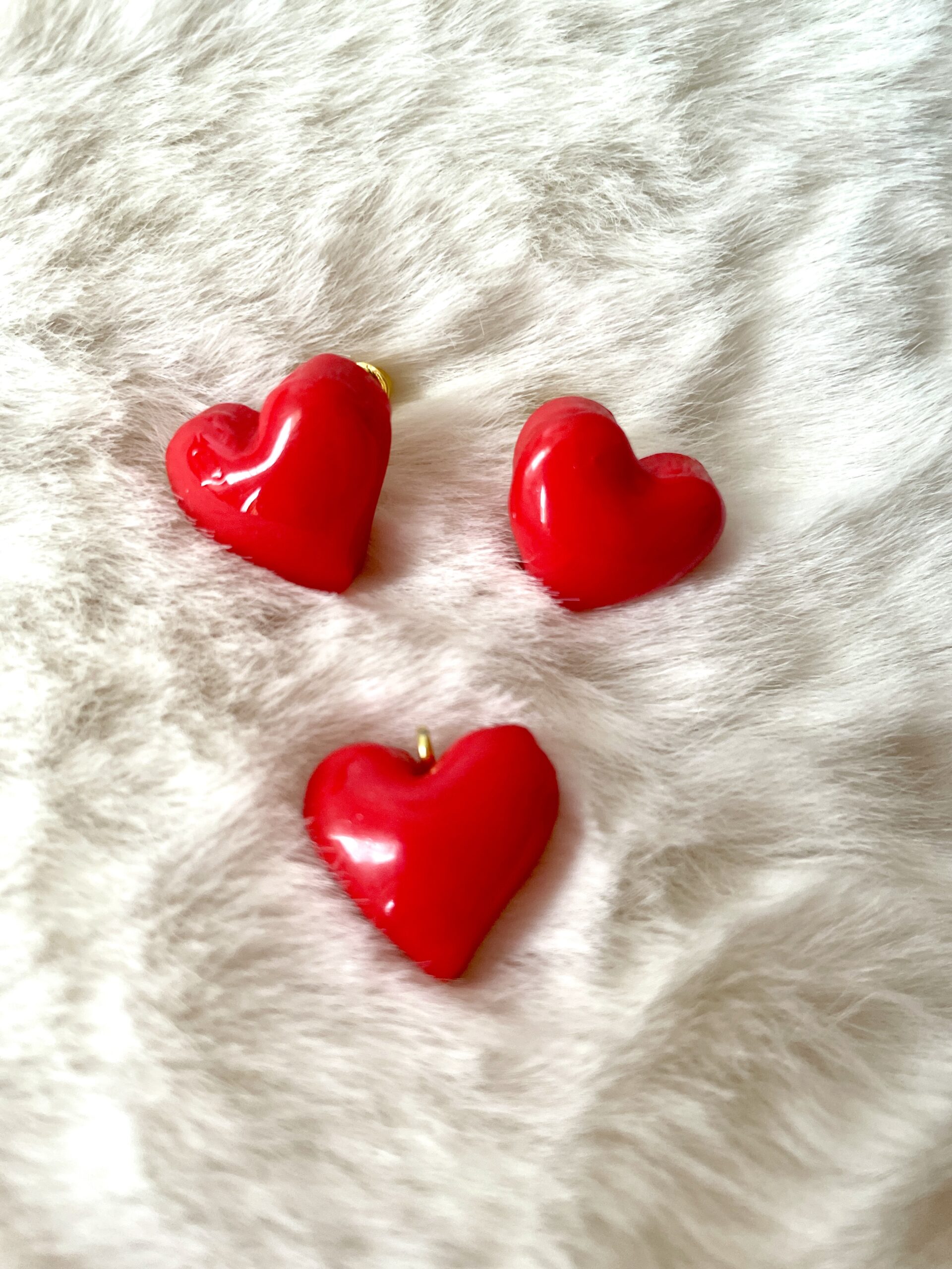 Valentines heart earring and pendant